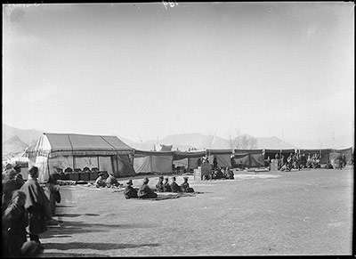 Tents at Gallop Behind the Fort ceremony