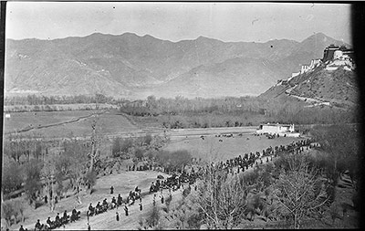 Procession towards Potala, February 1921