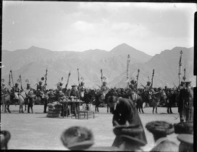 Old time cavalry at Trapshi Tsisher, Lhasa