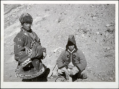 Sikkimese syce and chaprassi at rest during a trip
