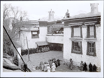 Main entrance of the Jokhang at Monlam Torgya
