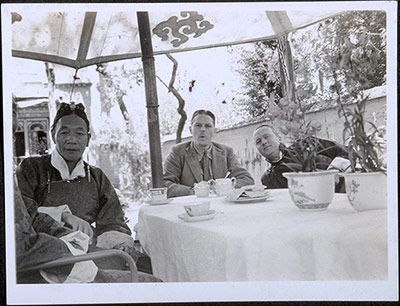 Reception in the Dekyi Lingka garden