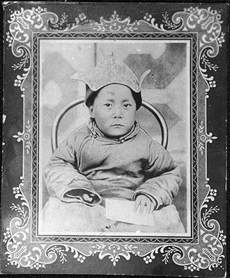 14th Dalai Lama Tenzin Gyatso aged three