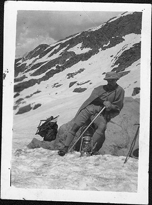 Harry Staunton resting at 14, 422 feet.