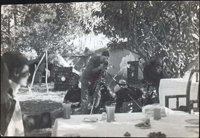 Frederick Spencer Chapman films a Mission party