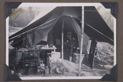 Nepean's tent and transmitter
