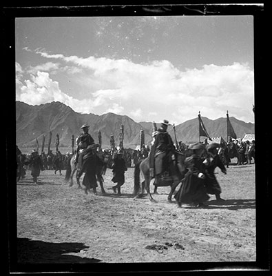 Mounted religious officials at Doguthang