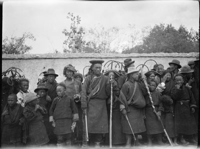 Policemen at Gyantse Gun and Arrow competition