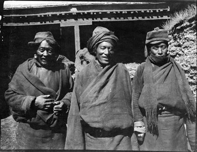 Three men in Chumbi valley