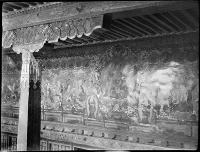 Wall painting in house of Tibetan Trade Agent