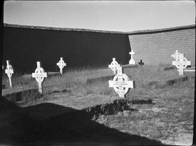Christian cemetery in Gyantse