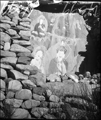 Rock paintings in Red Idol Gorge
