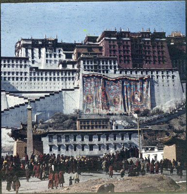 Potala at the time of the Sertreng ceremony