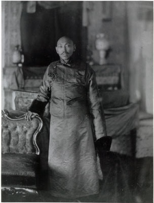 Reproduction of photograph of 13th Dalai Lama