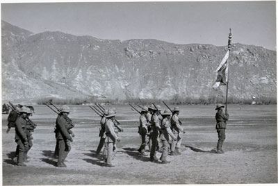 Lhasa military band and colours