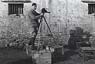 Chapman using a cine camera in Dekyi Lingka
