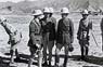 Tibetan officers at military review